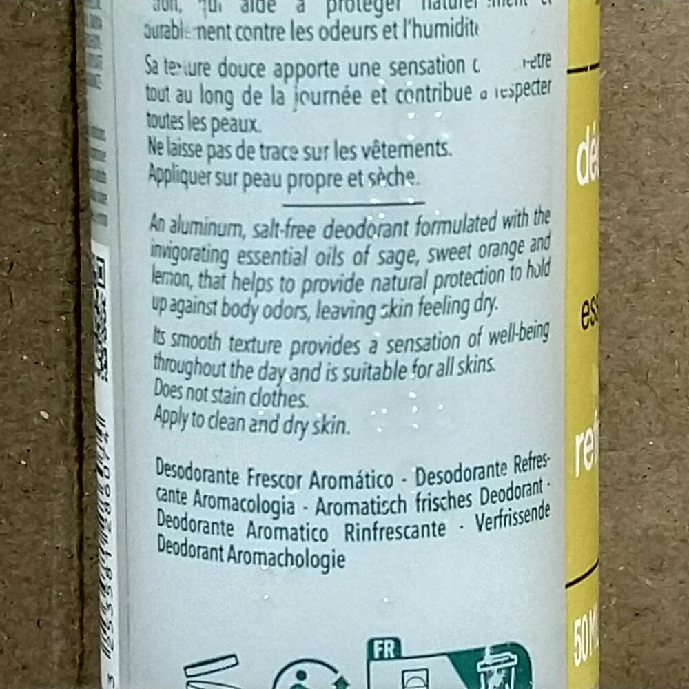 L'Occitane Essential Oil Refreshing Deodorant 50 ML NEW